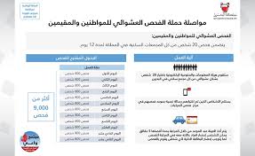 عبر رسائل نصية تحدد تاريخ وموعد الفحص وزارة الصحة مواصلة الفحص العشوائي للمواطنين والمقيمين في مختلف مناطق المملكة