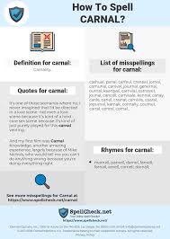 How To Spell Carnal And How To Misspell It Too Spellcheck Net
