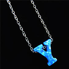 Buchstabieren von eigennamen und schwer verständlichen. 21667 Name Jewelry Alphabet Y Letter Necklace Blue Fire Opal Capital Initial Pendant Stainless Steel Chokers Necklaces For Women Chokers Necklaces For Women Letter Necklacechoker Necklace Aliexpress