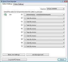 Epson event manager allows you to assign any of the product buttons to open a scanning program. Assigning A Program To Lcd Screen Menu List