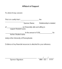 Affidavit Of Support Letter And How To Write Best One Support Letter Lettering Supportive