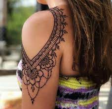 Henna can also refer to the temporary body art resulting from the staining of the skin from the dyes. Beautiful Shoulder Tattoo Henna Tattoo Designs Henna Body Art Tattoos