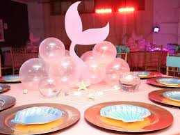 Birthday Party Table Decorations Centerpieces Mermaid Birthday Party Ideas Photo 4 Of 22 Catch My Party Birthday Party Centerpieces Mermaid Birthday Party Decorations Kids Party Centerpieces