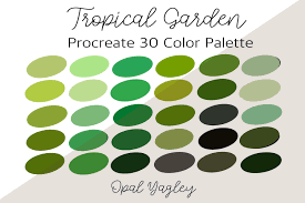 Check spelling or type a new query. Tropical Garden Procreate Color Palette Grafik Von Opal Yagley Creative Fabrica