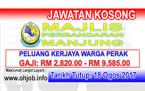 Jawatan terbaru 2017 di malaysia. Jawatan Kosong Majlis Perbandaran Manjung 18 Ogos 2017 Jawatan Kosong Kerajaan Swasta Terkini Malaysia 2021 2022