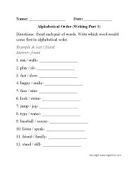 We have prepared a list of worksheets with the key based on arrange the words in alphabetical order for 2nd grade. Alphabet Worksheets Alphabetical Order Worksheets