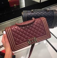 Chanel lambskin with antique gold hardware. Chanel Boy Studded Handle Bag Bragmybag