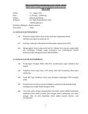 Minit Mesyuarat Hem Bil 1 2020 Sekolah Menengah Kebangsaan Ungku Husin Minit Mesyuarat Transformasi Sekolah 2025 Bil 1 2020 Tarikh Masa Tempat Course Hero