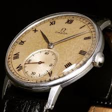 1943 Omega Ref Ck 231 Beautiful Dial With Sub Seconds Manual Winding Movement Cal 30t2 37 2mm Case The 30t2 Is Responsible F Luks Saatler Saatler Klasik