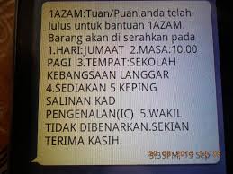 Pada awalnya untuk menjahit sebuah baju diperlukan waktu yang lama. 1azam Nama Tersenarai Sebagai Penerima Bantuan