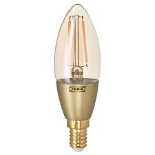 Rollsbo Dimmable Chandelier Brown Clear Glass Led Bulb E14 200 Lumen Ikea Led Bulb Ikea Light Bulbs Led Light Bulb
