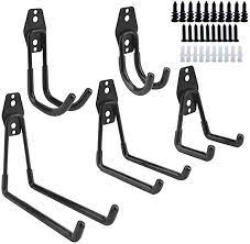Amazon Com Dirza Utility Hooks Wall Mount Tool Holder U Hooks For Home Garage Storage Organizer Garde Utility Hooks Garage Storage Organization Garage Storage