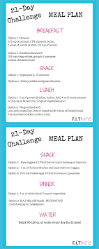 Sample Meal Plan Kick Off The 21 Day No Sweets Just Sweat Challenge With Some Sample Meal Plan Week Diet Plan 21 Day Meal Plan