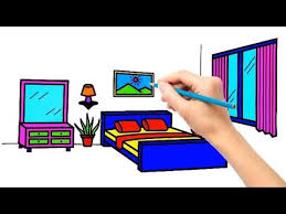 Apakah anda selalu ingin mengubah sesuatu di kamar anda? Cara Menggambar Dan Mewarnai Kamar Tidur Untuk Anak Anak Youtube