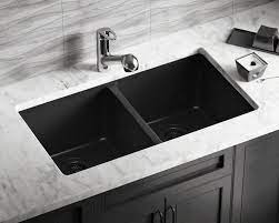 Elgu13322bk0) see more by elkay. 802 Black Double Equal Bowl Quartz Granite Kitchen Sink