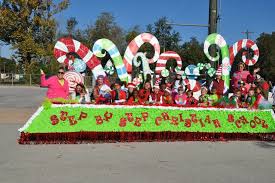 Candy Canes Christmas Parade Float Christmas Parade Holiday Parades Christmas Parade Floats