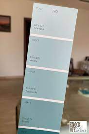 This color actually surprised me. Sherwin Williams Watery Sw 6478 The Calming Coastal Blue Knockoffdecor Com