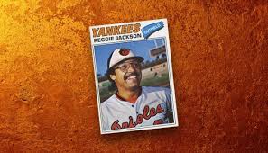 The reggie jackson rookie card features a rather stoic looking, posed image of the young oakland outfielder. Reggie Jackson And His Lost 1977 Topps Baltimore Orioles Card