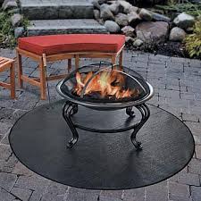 Improvements Firepit Grill Mat 54 Round At Hsn Com Fire Pit Cool Fire Pits Fire Pit Mat
