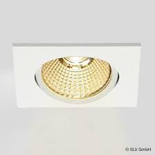 The lights are connected to a dimmer light switch on the wall. Slv New Tria Led Recessed Ceiling Light Spotlight With Dim To Warm Square 1001992 Reuter