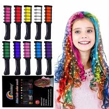 The most common hair chalk material is glass. 10 Colors Hair Chalk For Girls Kids Christmas Gift Kalolary Temporary Bright Ha Ebay