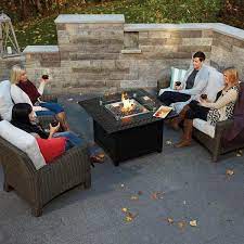 Complete Your Outdoor Paradise With This Beautiful Napoleon Square Kensington Patioflame Fire Pit Table Making T Fire Pit Fire Pit Accessories Outdoor Fire Pit