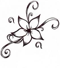 Drawing Ideas For Tattoos For Girls Tattoos Ideas Gallery Easy Flower Drawings Flower Sketches Flower Drawing