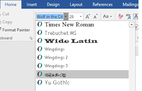 Add A Font Word