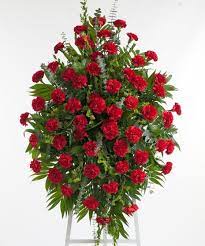 Decorators and home designers can make good use of these. Red Carnation Funeral Spray In La Porte Tx The Flower Puff Girlz