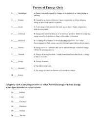 Try to remember, you always have to care for your child with amazing care, compassion and affection to be able to help. 33 Introduction To Energy Worksheet Worksheet Project List