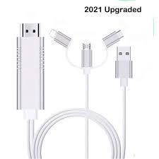 3 In 1 Hdmi Cable Adapter For Iphone Lighting Micro Usb Type C To Hdmi Cable 1080p Digital Av Cable Connector Cord For Iphone 12 11 11pro Max Xr Xs X 8 7 Ipad Android To Hdtv Projector Monitor L519 Walmart Com Walmart Com