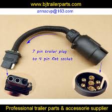 As the name implies, they use four wires to carry out the vital lighting functions. Cvp Trailer Tow Wiring Harness 7 Way European Style Round Trailer Plug To 4 Flat Socket Adapter Trailer Connector Parts Rv Parts Accessories Aliexpress