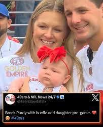 Brock Purdy shares newborn baby photo