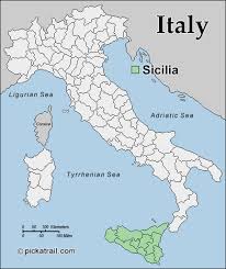 Fără îndoială, sicilia este cea mai mare insulă situată în marea mediterană. Harta Insula Sicilia Harta