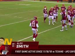 He had an infection that was septic. Alex Smith S Return To Football Was Incredible Yet Nerve Wracking Sbnation Com