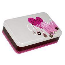 I have 2 buy both combine shipping. Small Rectangular Metal Box With Chocolate Decor Moidon La Ruche Des Passions