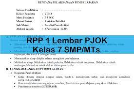 We did not find results for: Rpp 1 Lembar Pjok Kelas 7 Smp Mts Antapedia Com