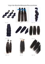 Virgin Hair Texture Chart