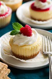Mix cream cheese, sour cream, sugar, and vanilla extract together in a bowl. Mini Cheesecakes Cooking Classy