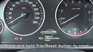 How To Reset The 2012 2013 Bmw Maintenance Light Oil Brake Service Youtube