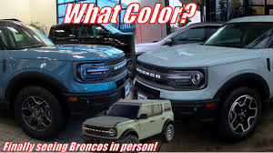2021 Bronco Cactus Gray Vs Area 51 Walkarounds Comparison Youtube