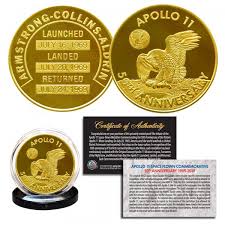 Omega speedmaster apollo 11 50th anniversary gold. Apollo 11 50th Anniversary Commemorative 1 Oz One Ounce Man In Space Medallion Tribute Coin Clad