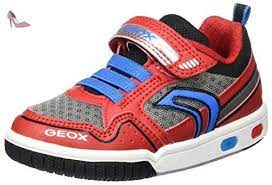 geox jr gregg b sneakers basses garcon rouge red lt bluec0540 28 eu chaussures geox partner link geox schuhe led schuhe sneaker