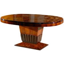 Art Deco Oval Dining Table With Tulip Base 1stdibs Com Art Deco Furniture Art Nouveau Furniture Art Deco Home