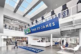 James & james interiorsjames & james interiorsjames & james interiors. Pro Athletes And Soccer Moms Work Out Side By Side At The St James Training Center By Hks Interior Design Magazine