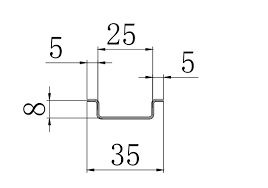 Hat Channel Drawing For Drywall Metal Structure Roll Forming Hydraulic Systems Metal Structure