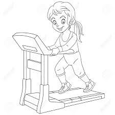 Have your child search through the kids coloring pages and find the right one for them! Coloring Page Coloring Picture Of Cartoon Girl Running On Treadmill Royalty Free Cliparts Vectors And Stock Illustration Image 134475410