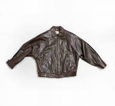 Vintage Valentino Uomo Leather Jacket 1980s Brown Cropped 80s Designer Mens Small Leather Jacket Vintage Valentino Jackets