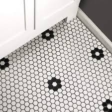 Black and white stenciled and mosaic tiles for a modern farmhouse styled bathroom and a classic vintage look. 23mm Glossy Black White Honeycomb Ceramic Mosaic Tile Kitchen Backsplash Swimming Pool Bathroom Floor Tiles 3d Wall Tile Mosaic Making Aliexpress