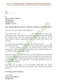 Grievance and disciplinary procedures in ireland. Sample Warning Letter To Employee For Wilful Insubordination
